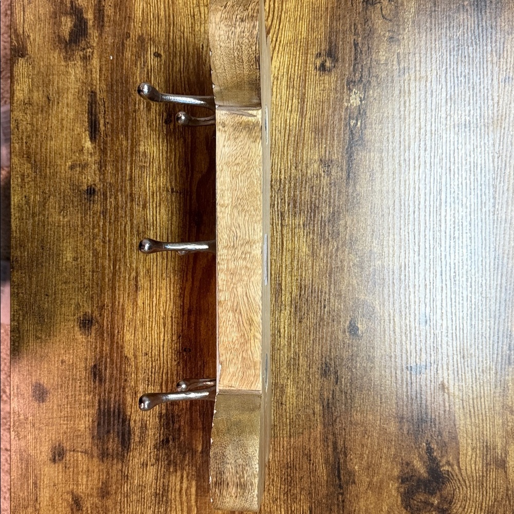 Key Coat Leash Hanging Rack 3 Hooks - Picture 4 of 5